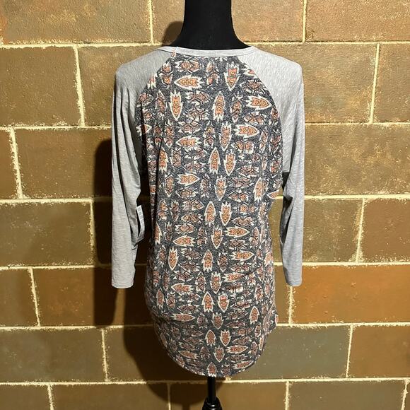 LuLaRoe Baseball Style Long Line Casual T-Shirt Women's M Medium - Picture 5 of 8